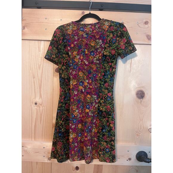 Zara Mesh Floral Lace Dress Women’s Size S - Picture 6 of 7